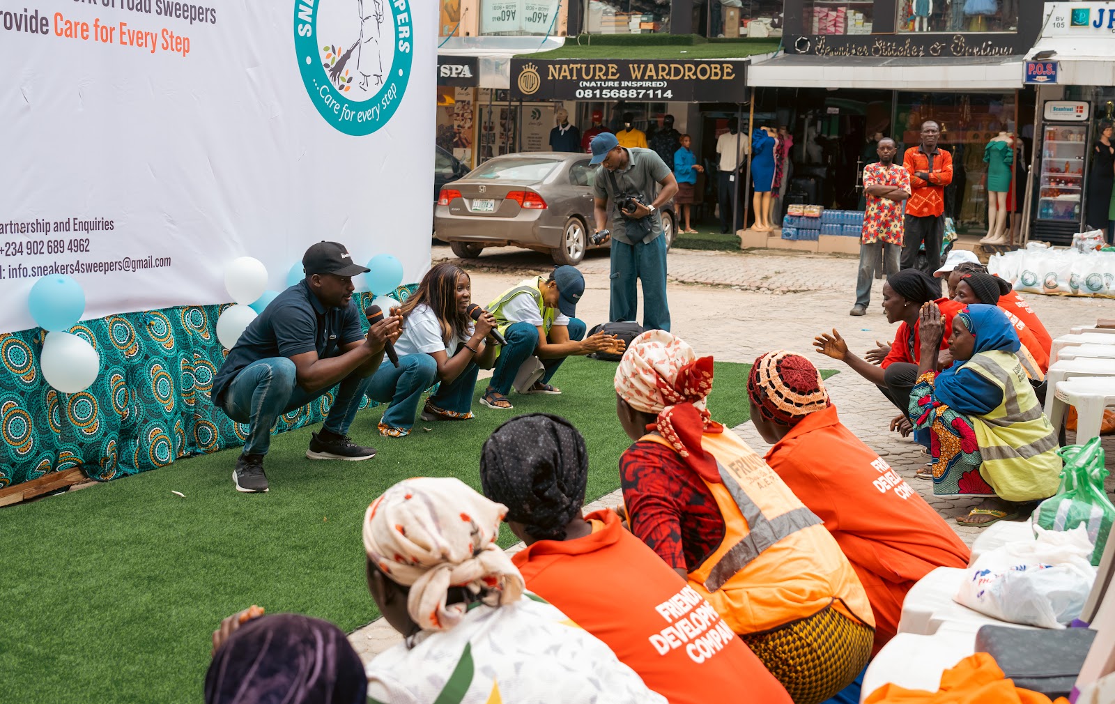AEKE Foundation Sneakers for Sweepers outreach, June 2025